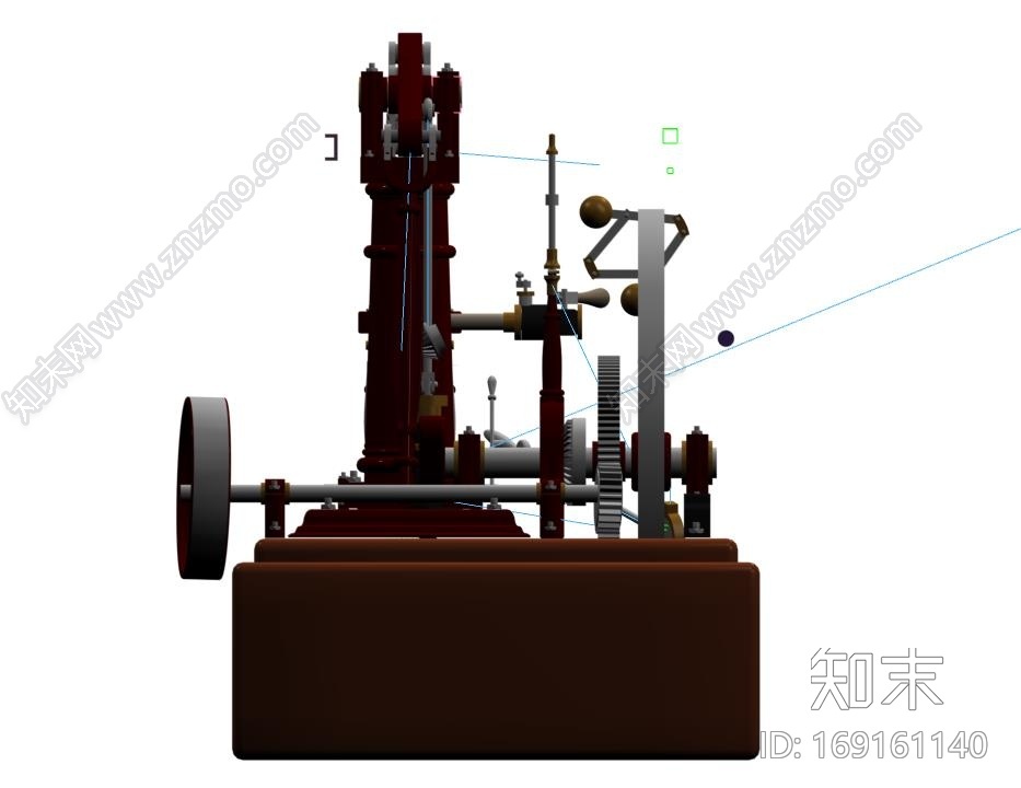 蒸汽机工作模型CG模型下载【ID:169161140】