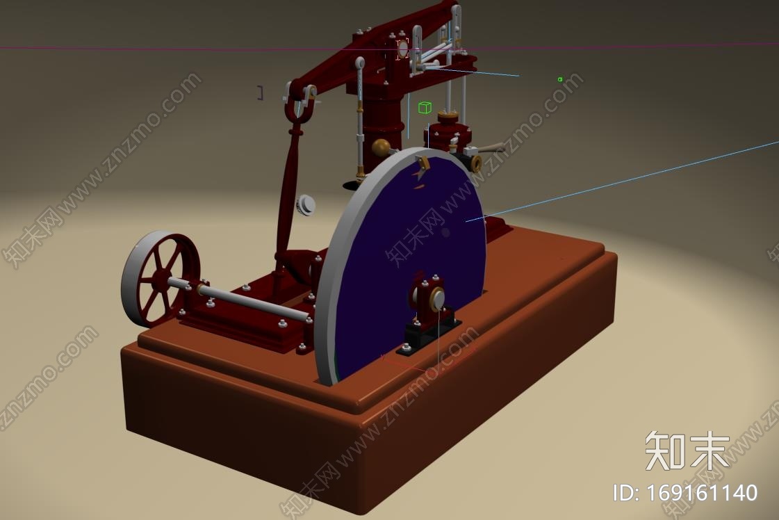 蒸汽机工作模型CG模型下载【ID:169161140】
