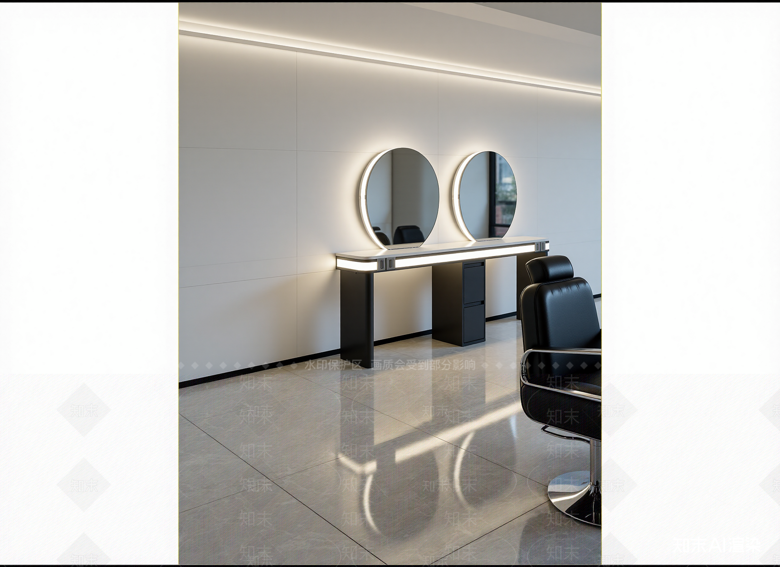 现代美发店3D模型下载【ID:1215075434】