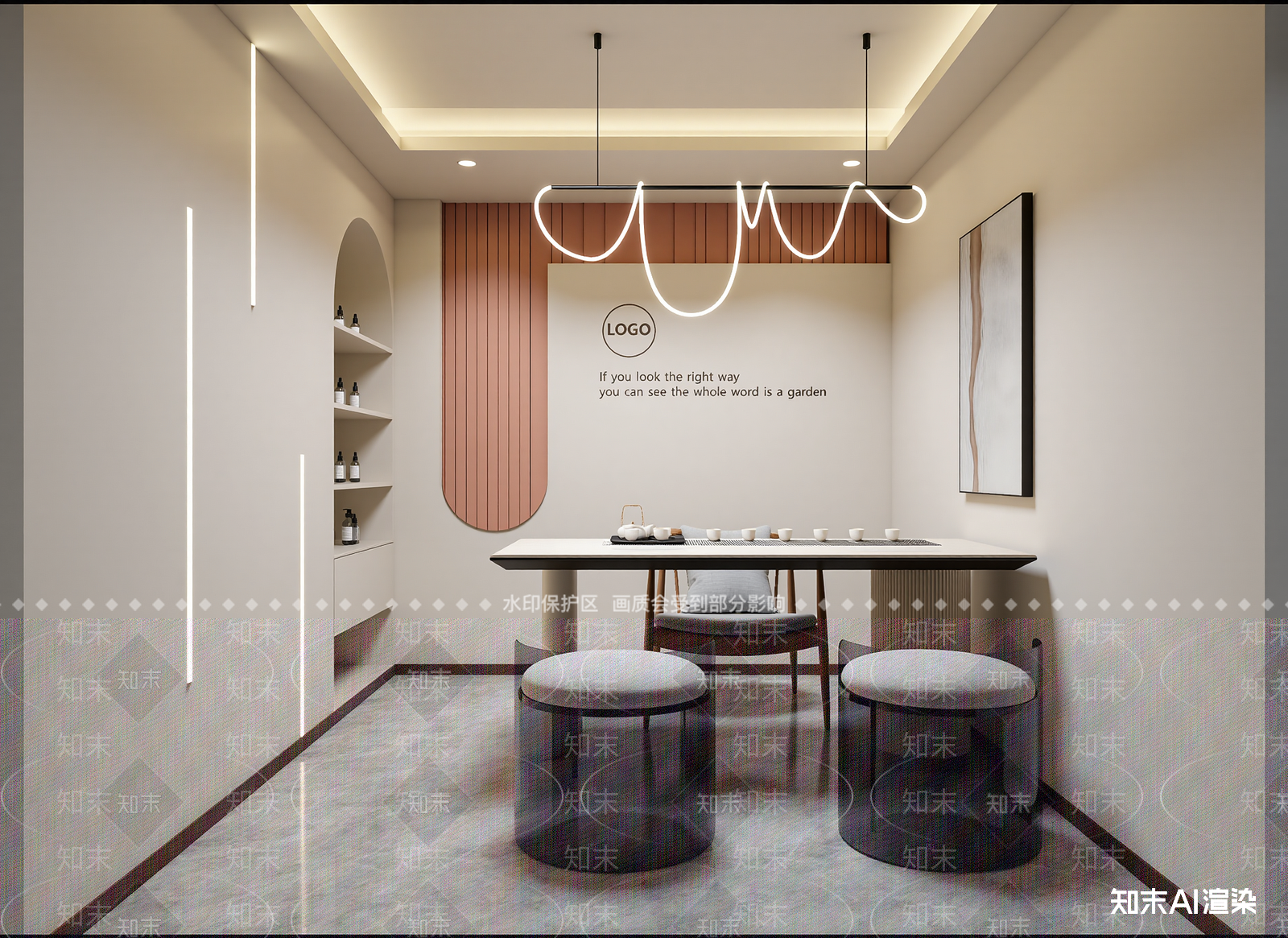 现代茶馆3D模型下载【ID:1214336083】