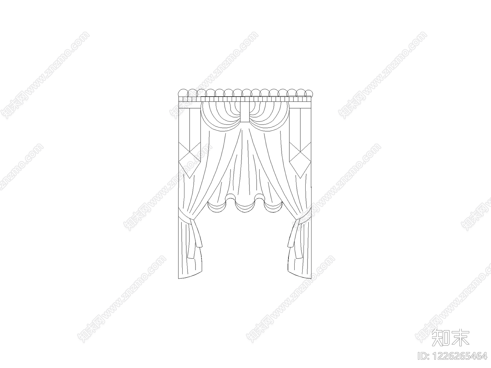 窗帘CAD图纸