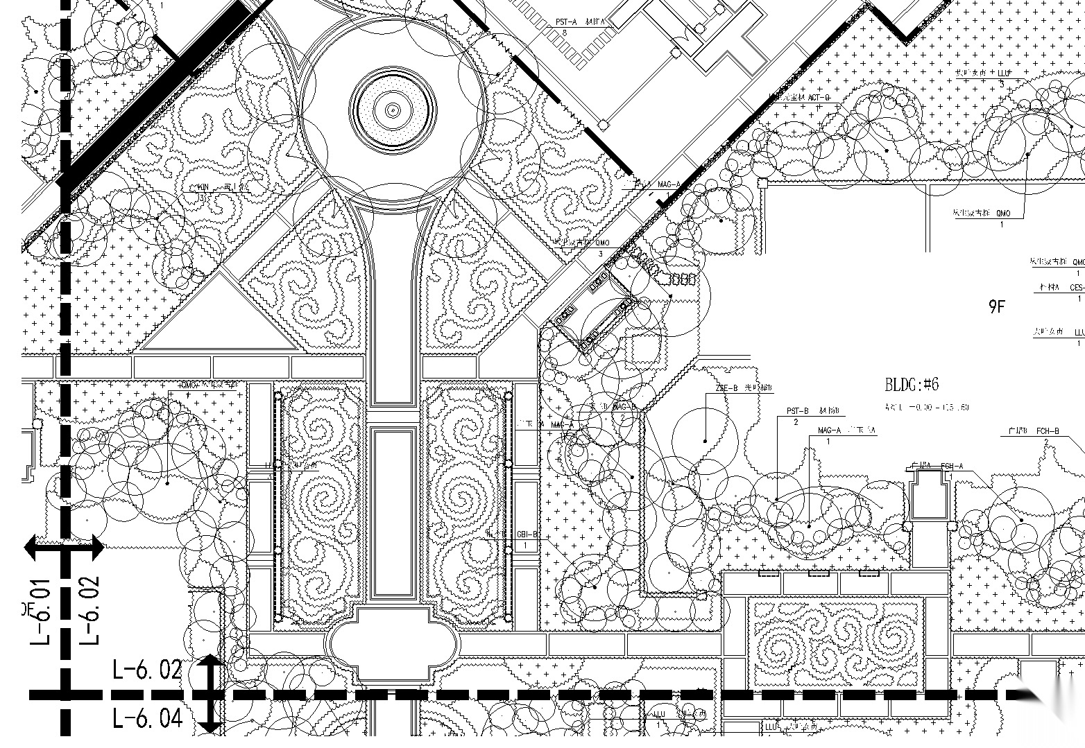 [河南]郑州原著法式新古典植物CAD施工图cad施工图下载【ID:161067194】