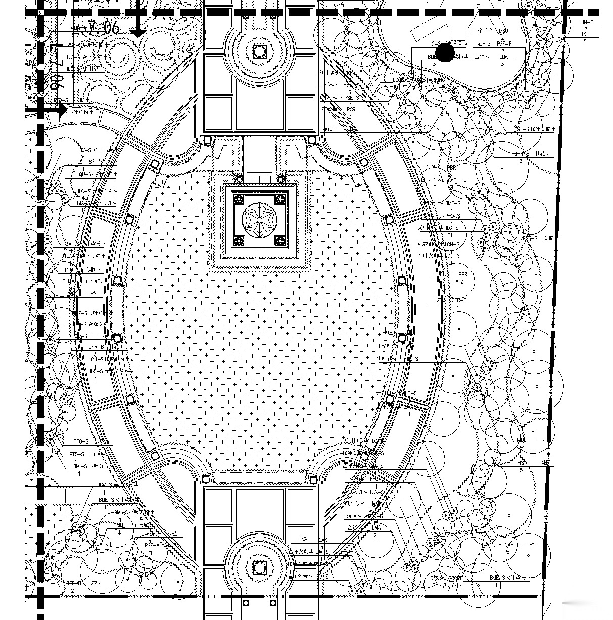 [河南]郑州原著法式新古典植物CAD施工图cad施工图下载【ID:161067194】