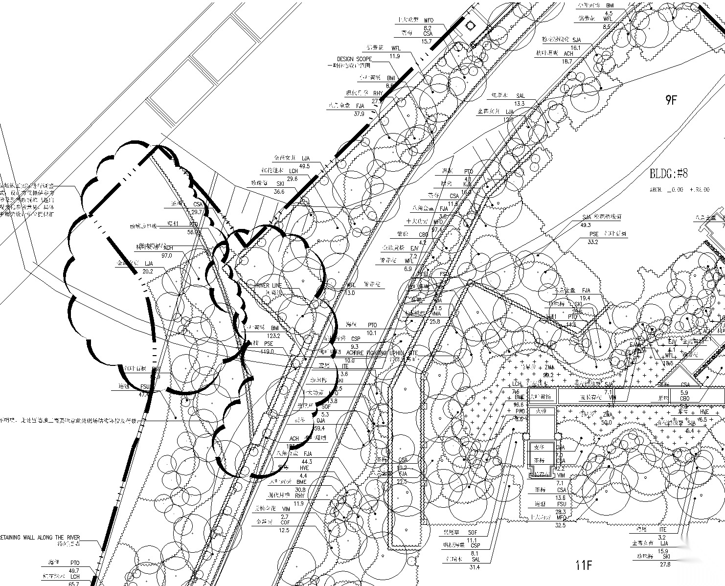 [河南]郑州原著法式新古典植物CAD施工图cad施工图下载【ID:161067194】