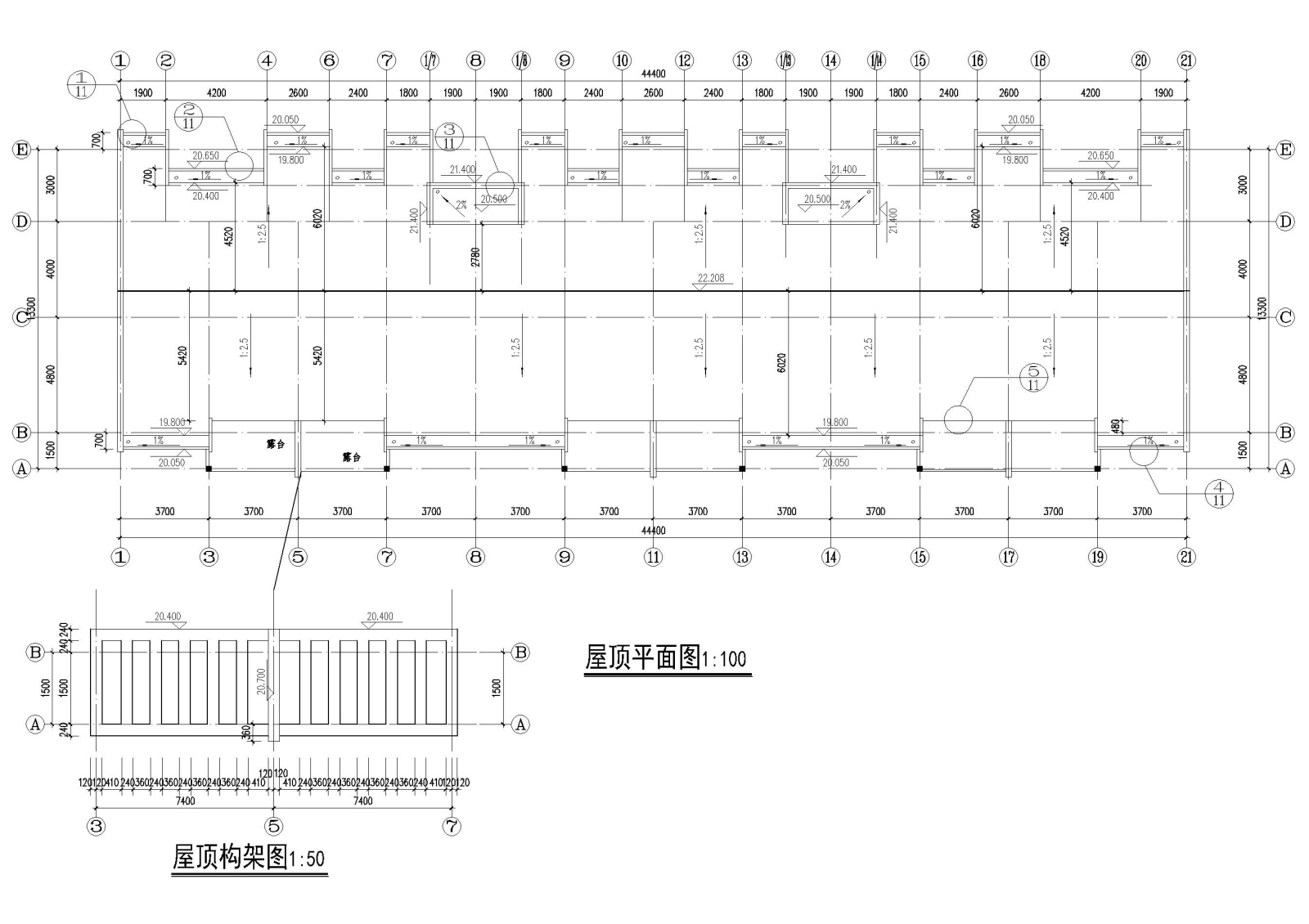 某七层单元式多层住宅建筑施工图纸施工图下载【ID:160730142】