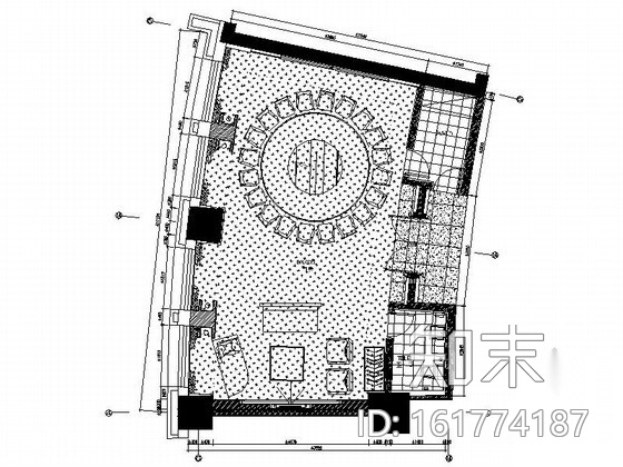 雅致中餐厅包间室内装修图（含效果）cad施工图下载【ID:161774187】