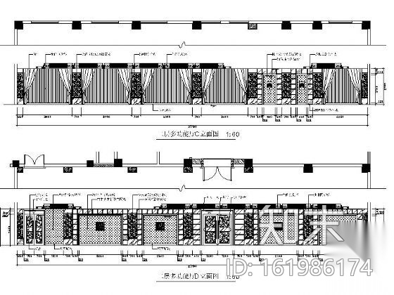 现代风某星级酒店室内装修图（含效果）cad施工图下载【ID:161986174】