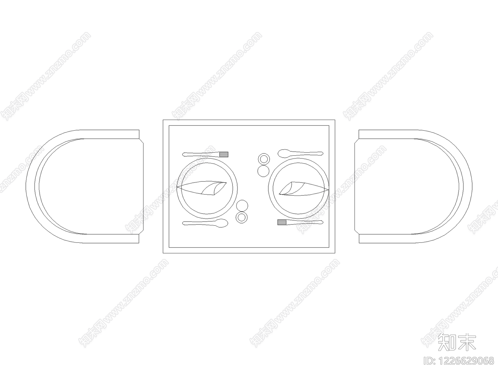 桌子cad施工图下载【ID:1226629068】