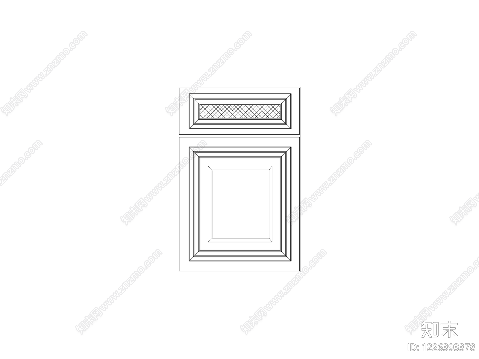 柜子cad施工图下载【ID:1226393378】