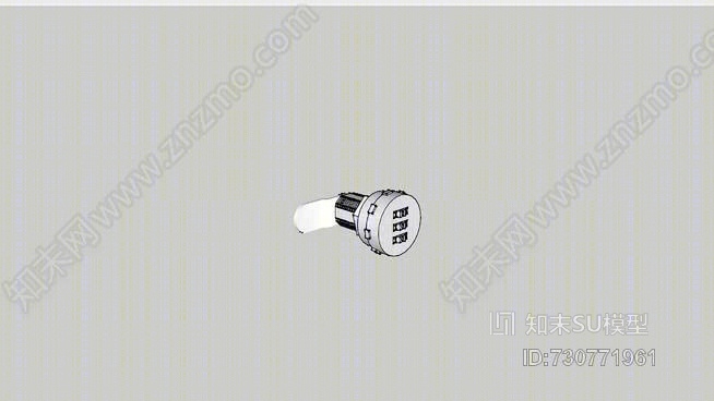 机柜组合锁SU模型下载【ID:730771961】