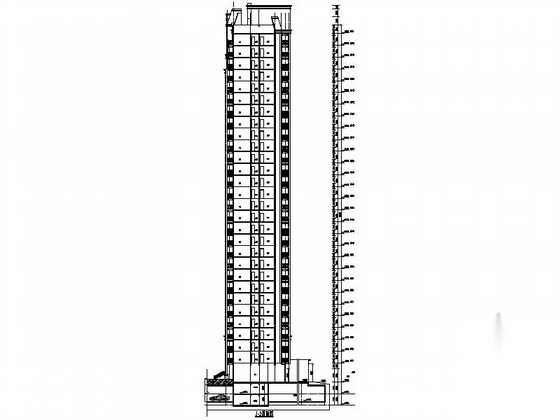 [浙江]现代风格高层住宅区规划设计施工图（含140余页图...cad施工图下载【ID:166077133】