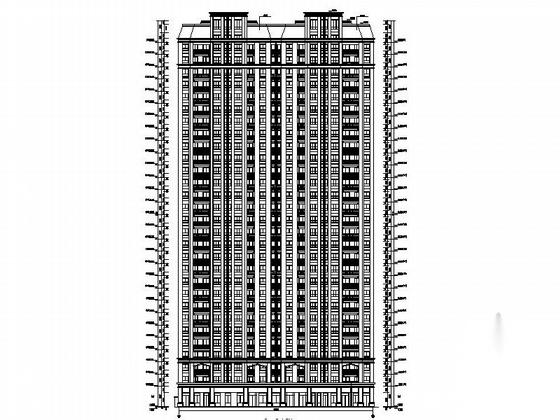 [浙江]现代风格高层住宅区规划设计施工图（含140余页图...cad施工图下载【ID:166077133】