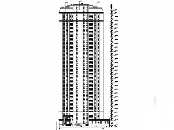 [浙江]现代风格高层住宅区规划设计施工图（含140余页图...cad施工图下载【ID:166077133】