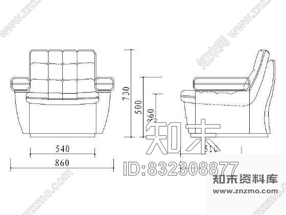 图块/节点CAD室内常用家具图块施工图下载【ID:832308877】