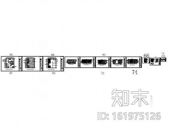 酒店标准间客房装饰装修图cad施工图下载【ID:161975126】