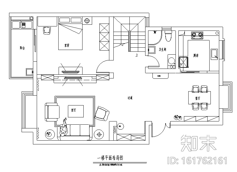 花恋主题田园风三居室住宅设计施工图（附效果图）施工图下载【ID:161762161】