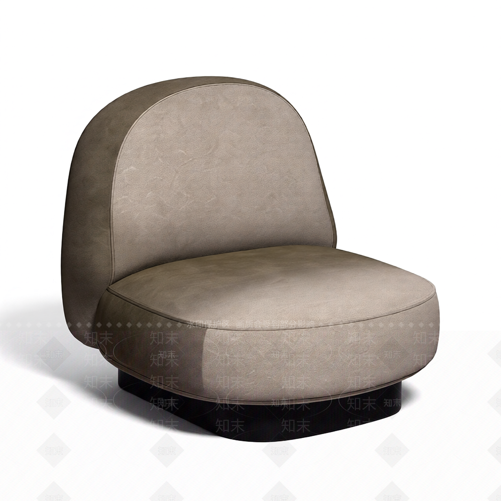 曲线单人沙发椅3D模型下载【ID:1206197934】