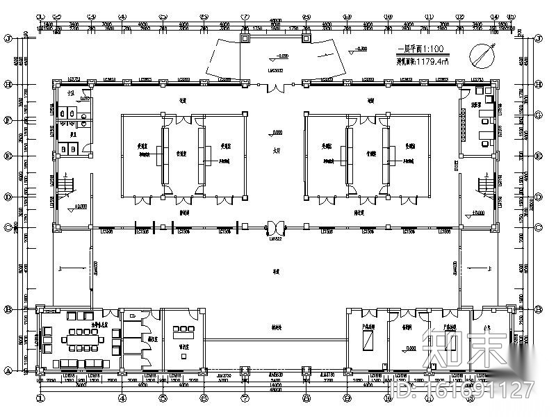 中级法院固定刑场室内装修方案cad施工图下载【ID:161691127】