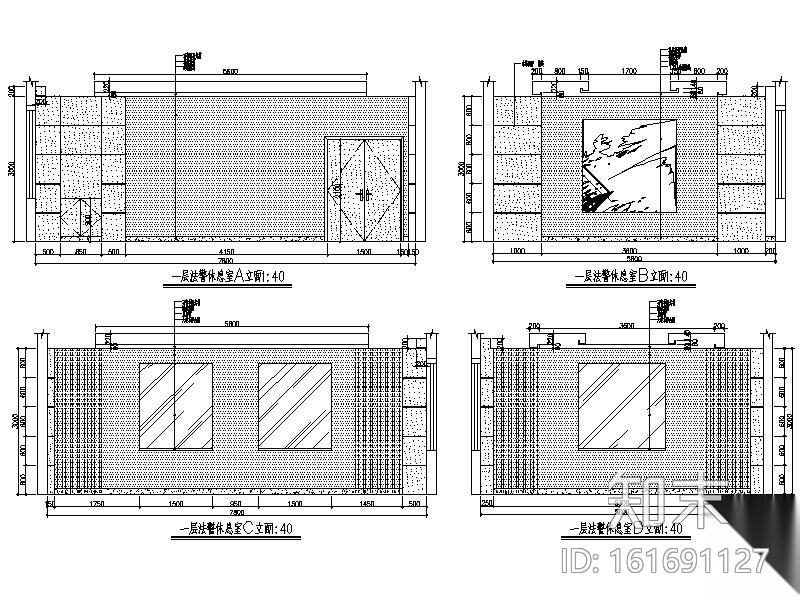 中级法院固定刑场室内装修方案cad施工图下载【ID:161691127】