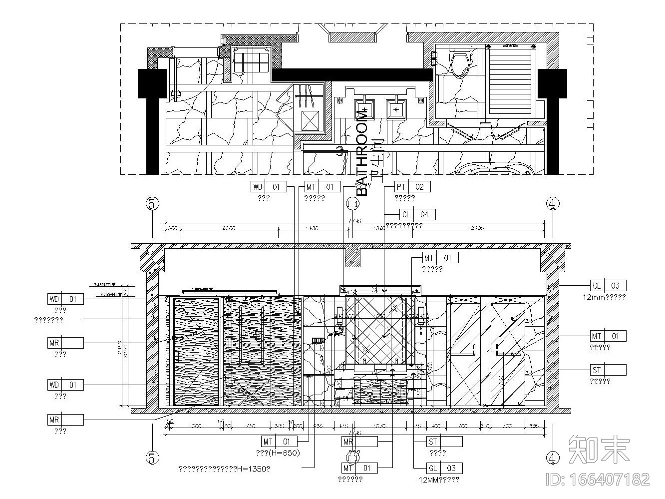 [青岛]海都大酒店室内装饰施工图（附方案效果图）cad施工图下载【ID:166407182】