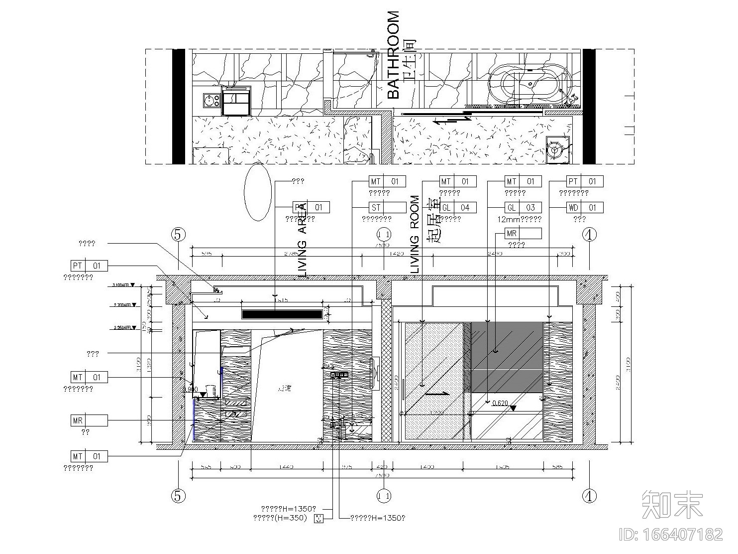 [青岛]海都大酒店室内装饰施工图（附方案效果图）cad施工图下载【ID:166407182】