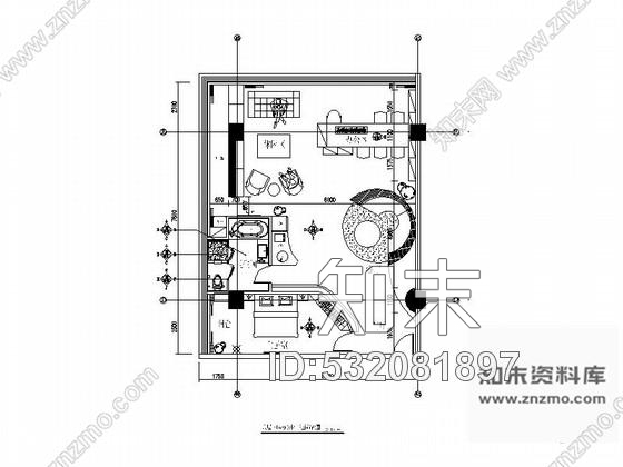 施工图徐州现代感十足soho工作室内部空间装修设计CAD施工图含效果图施工图下载【ID:532081897】