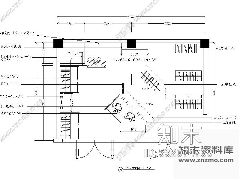 施工图常熟某品牌服装专卖店室内装修图含效果cad施工图下载【ID:532074769】