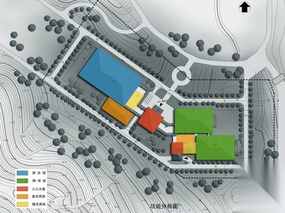 [广东]多层现代风格休闲山庄规划设计方案图（含效果图）cad施工图下载【ID:165159197】