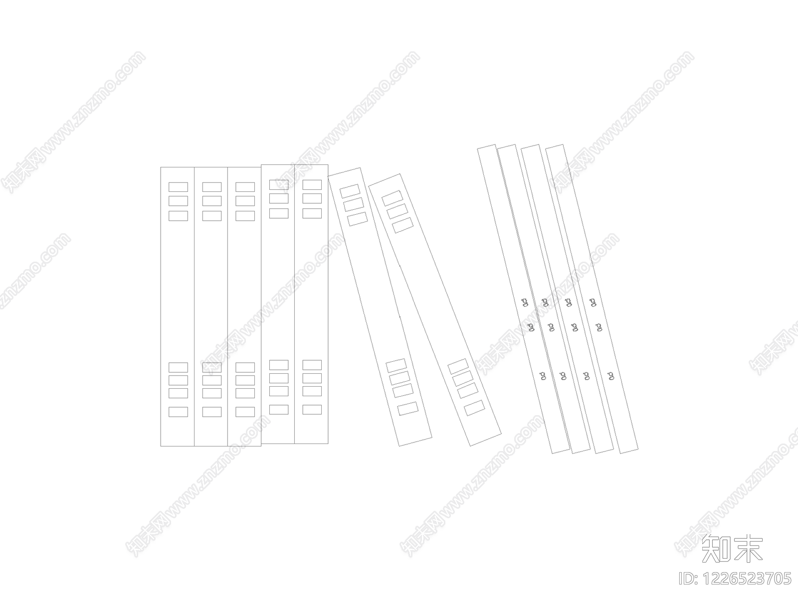 新中式柜子CAD图纸