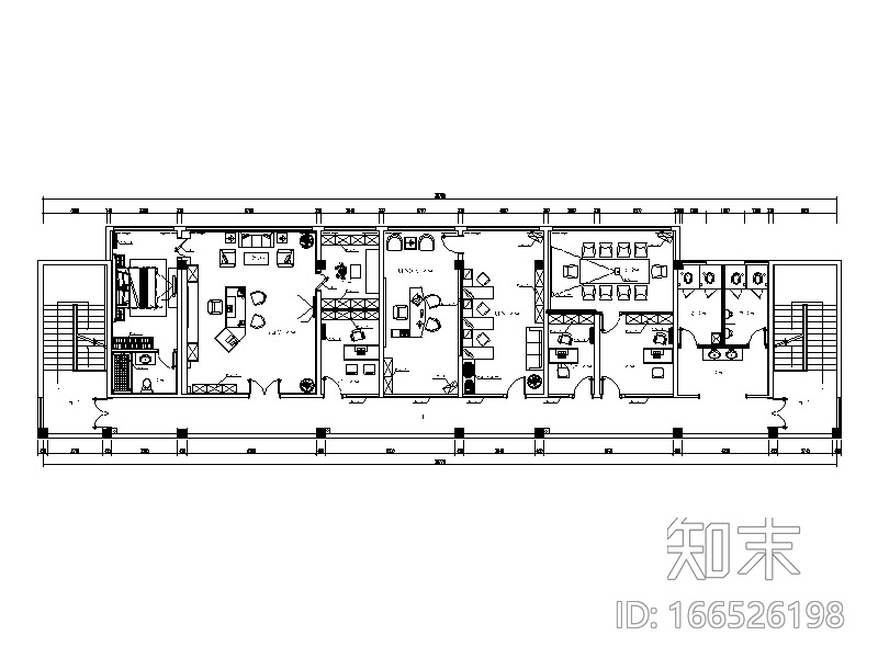 [江苏]全套简约设计办公室装修设计施工图cad施工图下载【ID:166526198】