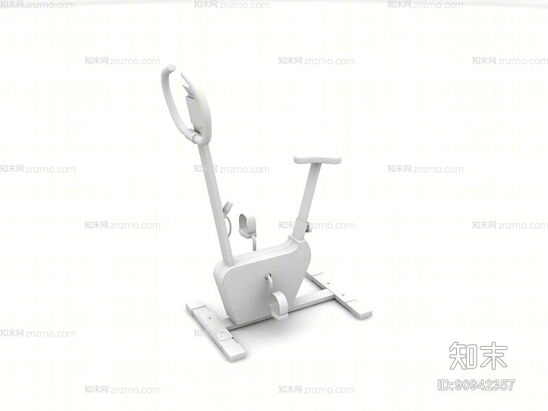 白模健身器材3D模型下载【ID:90942357】