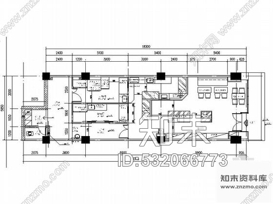 施工图甘肃现代精品蛋糕店室内装修施工图含效果施工图下载【ID:532066773】
