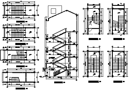 [上海]某中学建筑施工图带总图（含综合楼及教学楼）cad施工图下载【ID:151558172】