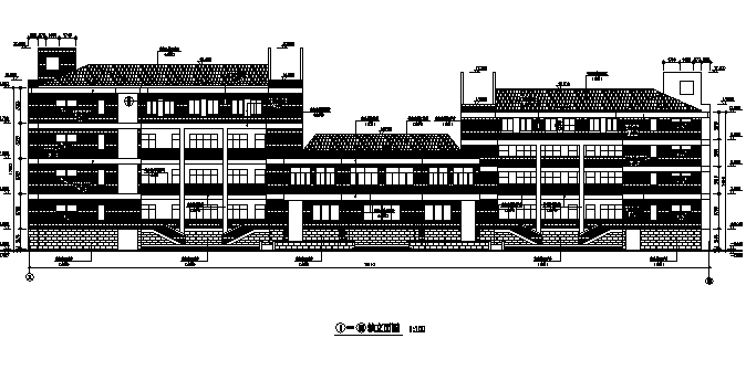 [上海]某中学建筑施工图带总图（含综合楼及教学楼）cad施工图下载【ID:151558172】