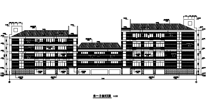 [上海]某中学建筑施工图带总图（含综合楼及教学楼）cad施工图下载【ID:151558172】