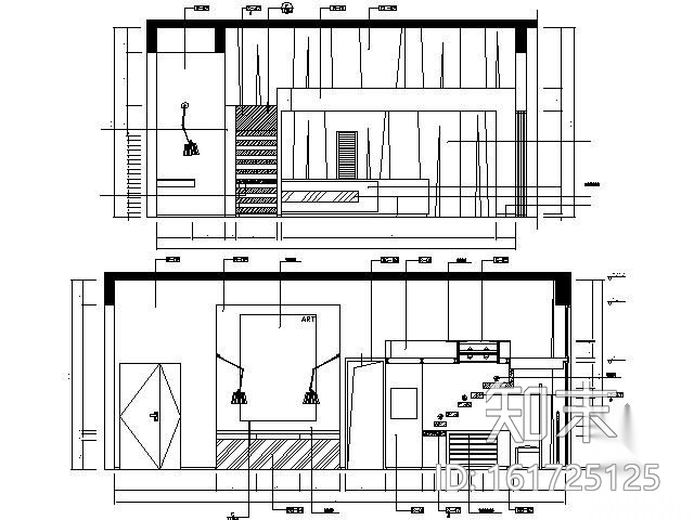 [深圳]小型个性办公空间施工图（含实景）cad施工图下载【ID:161725125】