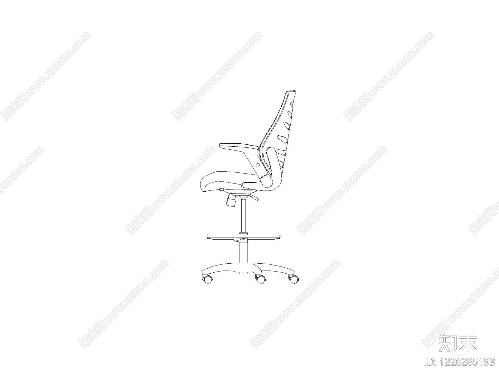 现代椅子CAD图纸