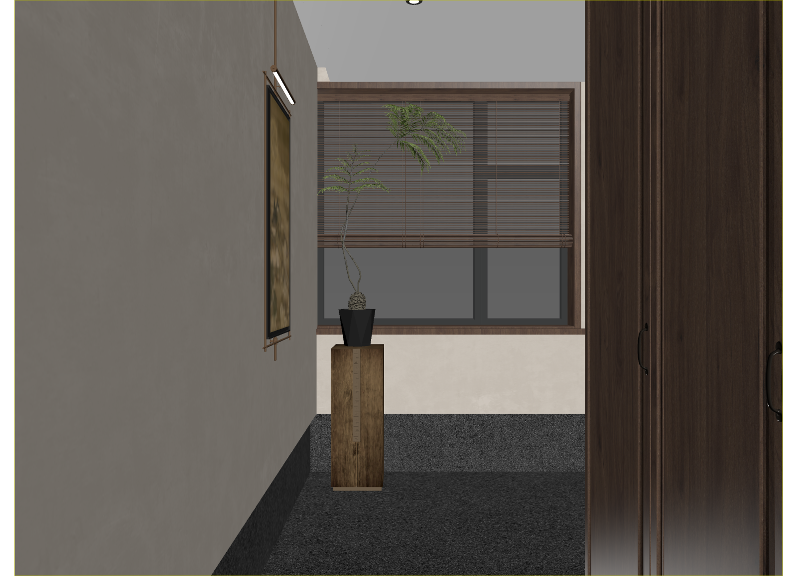 新中式玄关3D模型下载【ID:1214583393】
