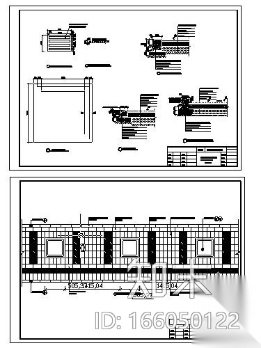 潍坊市某道路绿化施工设计图cad施工图下载【ID:166050122】