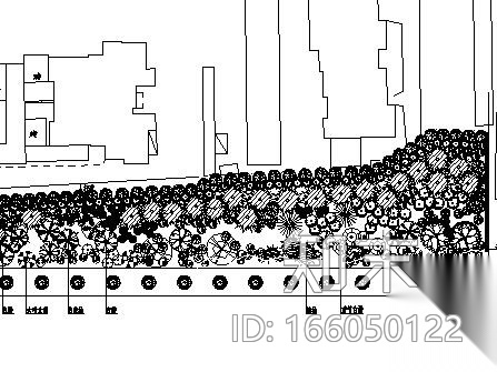 潍坊市某道路绿化施工设计图cad施工图下载【ID:166050122】