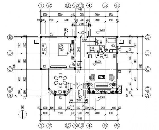 某私人住宅建筑结构施工图cad施工图下载【ID:149923141】