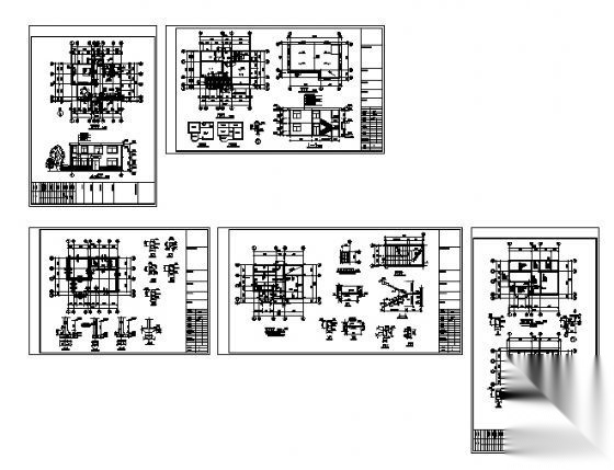 某私人住宅建筑结构施工图cad施工图下载【ID:149923141】