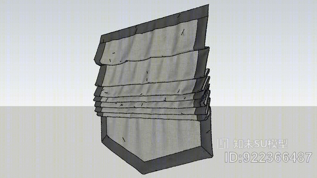 罗马帘02SU模型下载【ID:922366487】