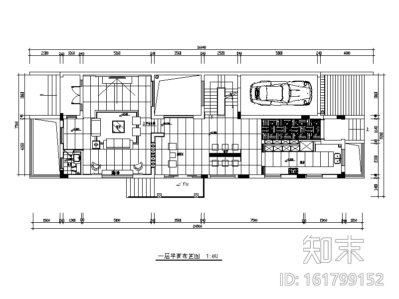 [陕西]曦城现代简约别墅设计施工图（含效果图）施工图下载【ID:161799152】