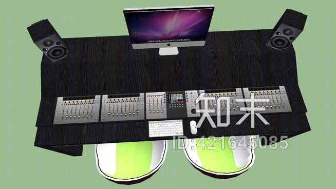 录音工作站SU模型下载【ID:421645085】