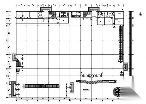 沈阳天地购物中心二层建筑结构施工图cad施工图下载【ID:151510116】