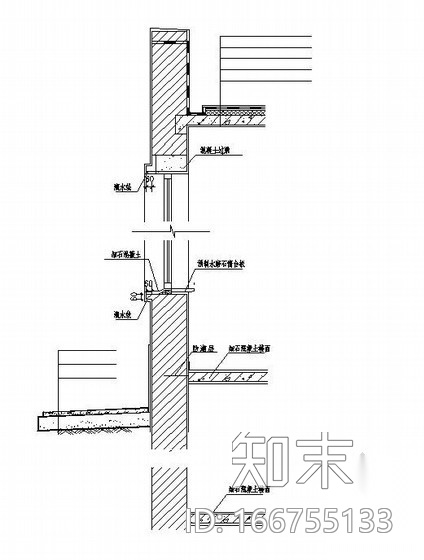 某外墙墙身节点详图施工图下载【ID:166755133】