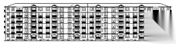 某小区六层住宅楼建筑方案图cad施工图下载【ID:149886182】