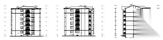 某小区六层住宅楼建筑方案图cad施工图下载【ID:149886182】