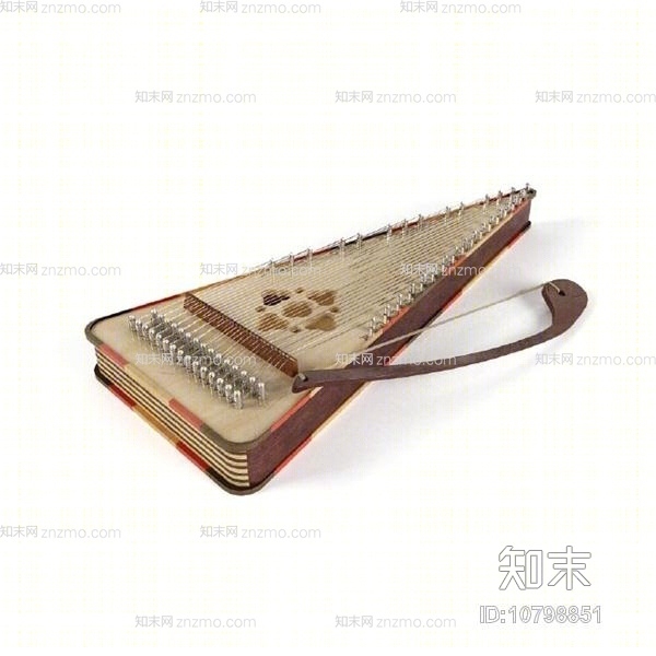 棕色木艺琴3D模型下载【ID:10798851】
